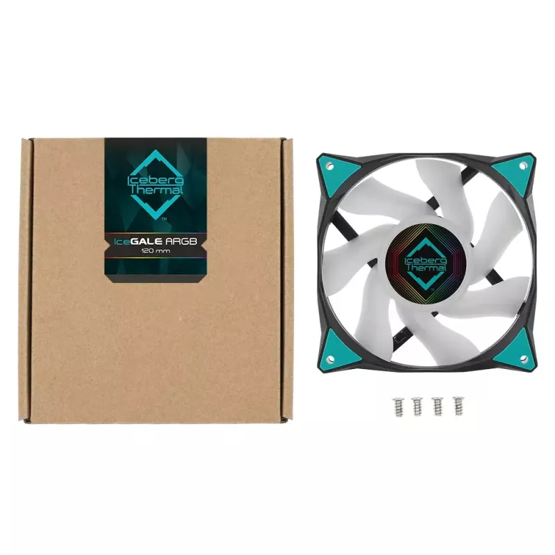 Fan Iceberg Thermal IceGALE ARGB 12 cm Black