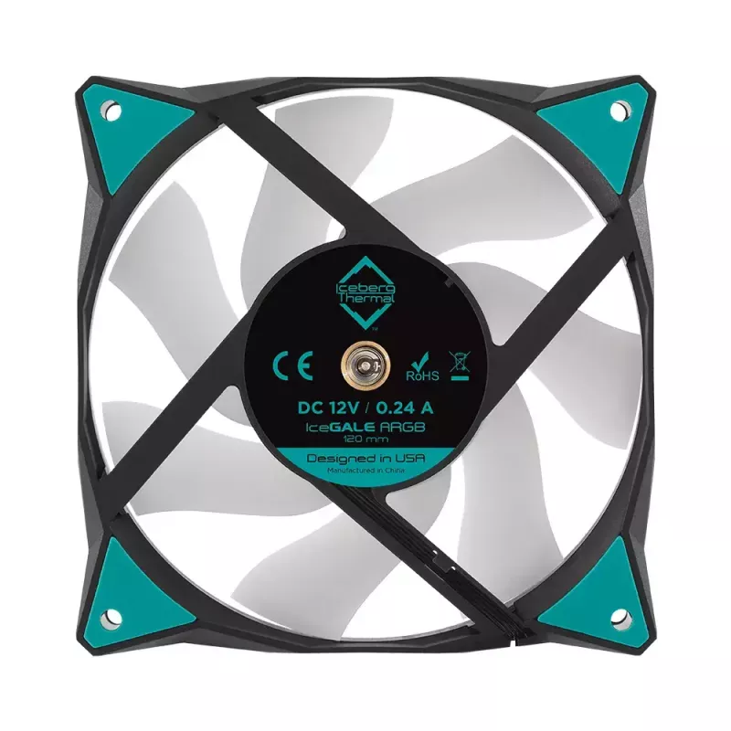 Fan Iceberg Thermal IceGALE ARGB 12 cm Black