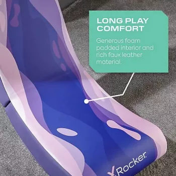 Console gaming chair x rocker 2022084 — upholstered padded seat, max weight 80 kg, 400×855 mm, height 65.5 cm