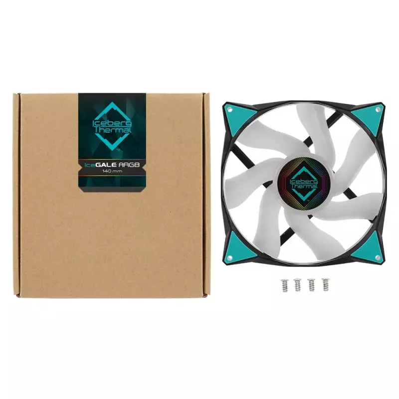 Fan Iceberg Thermal IceGALE ARGB 14 cm Black