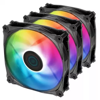 Fan Iceberg Thermal IceGALE Lightning ARGB 12 cm Black 3 pc(s)