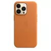 Leather MagSafe Cover for iPhone 13 Pro by Apple — Brown/Gold, for 6.1 inch