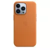 Leather MagSafe Cover for iPhone 13 Pro by Apple — Brown/Gold, for 6.1 inch
