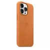 Leather MagSafe Cover for iPhone 13 Pro by Apple — Brown/Gold, for 6.1 inch