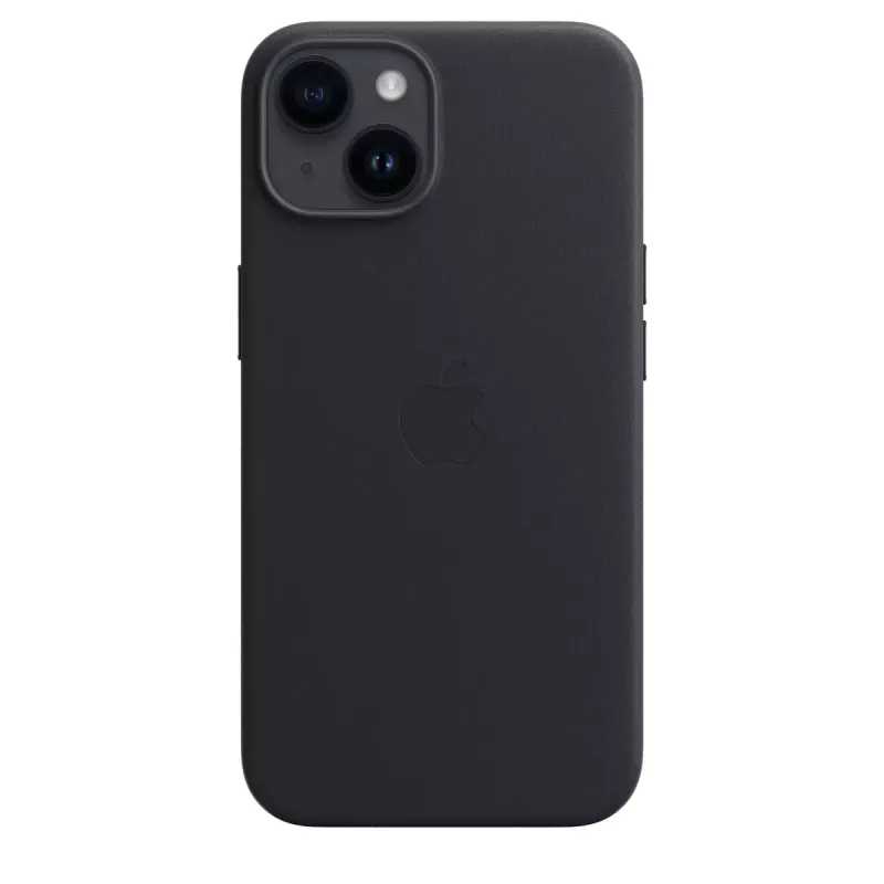 Cover Apple iPhone 14 Leather Case with MagSafe Midnight Black
