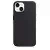 Cover Apple iPhone 14 Leather Case with MagSafe Midnight Black