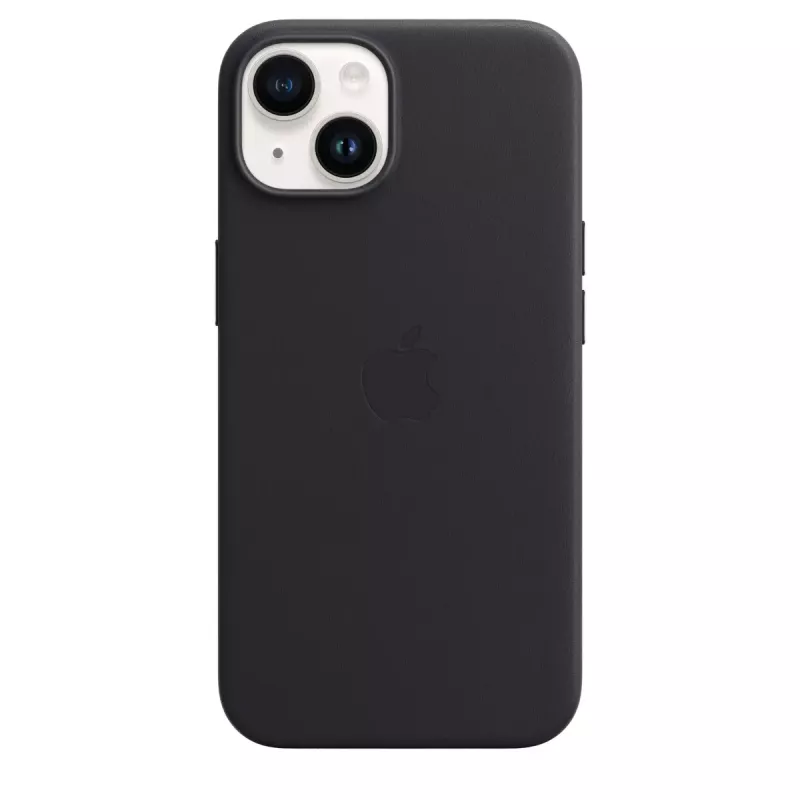 Cover Apple iPhone 14 Leather Case with MagSafe Midnight Black