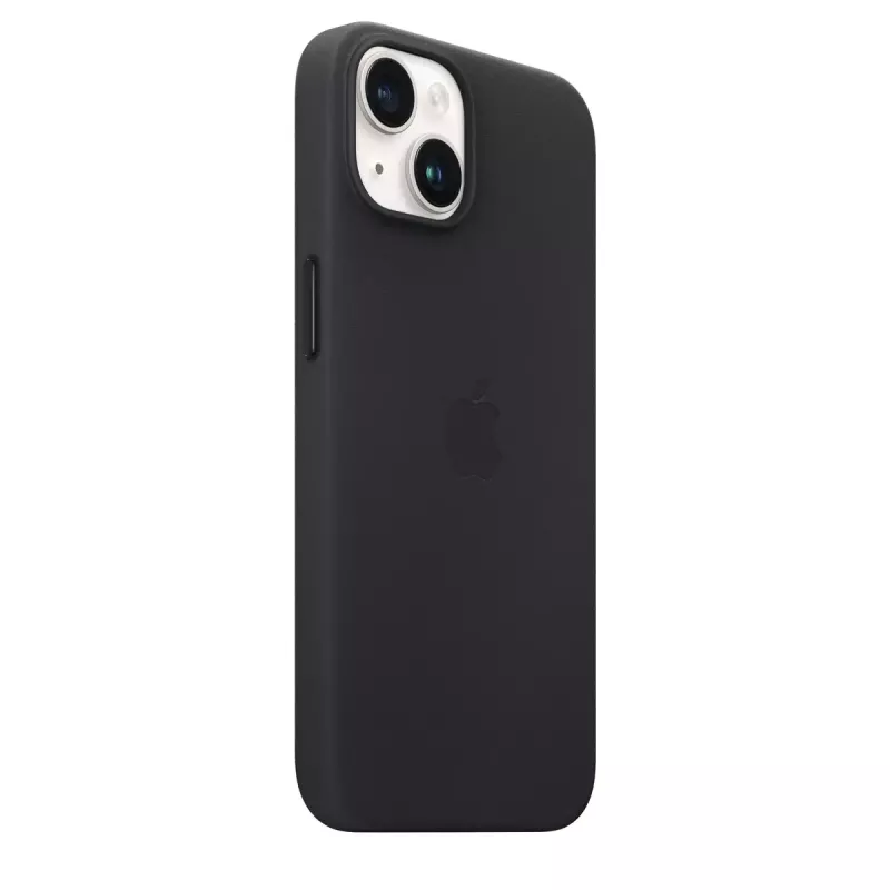 Cover Apple iPhone 14 Leather Case with MagSafe Midnight Black