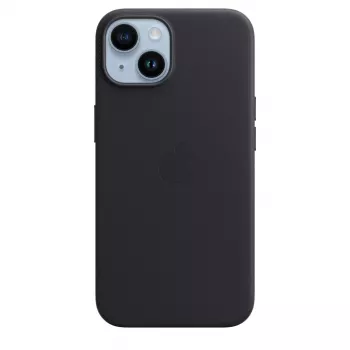 Cover Apple iPhone 14 Leather Case with MagSafe Midnight Black