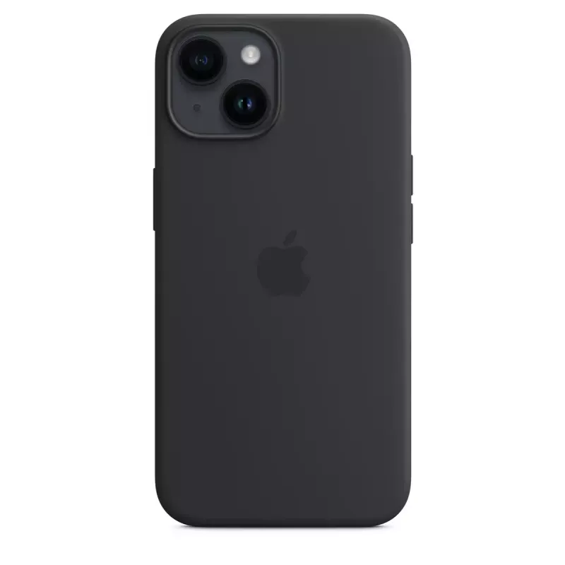 Silicone Case with MagSafe for iPhone 14 by Apple — Microfibre/Silicone, 6.1 inch (Midnight)