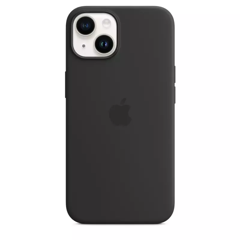 Silicone Case with MagSafe for iPhone 14 by Apple — Microfibre/Silicone, 6.1 inch (Midnight)