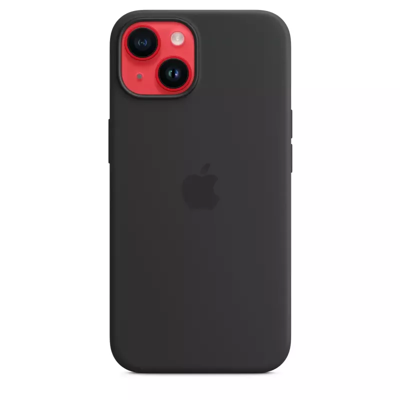 Silicone Case with MagSafe for iPhone 14 by Apple — Microfibre/Silicone, 6.1 inch (Midnight)
