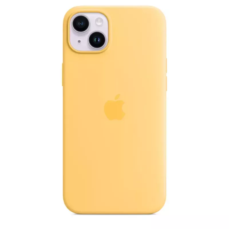 Silicone Case Apple iPhone 14 Plus MagSafe Sunglow Yellow