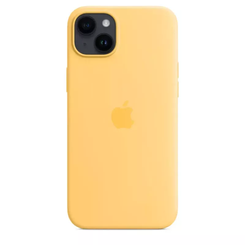 Silicone Case Apple iPhone 14 Plus MagSafe Sunglow Yellow