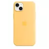 Silicone Case Apple iPhone 14 Plus MagSafe Sunglow Yellow