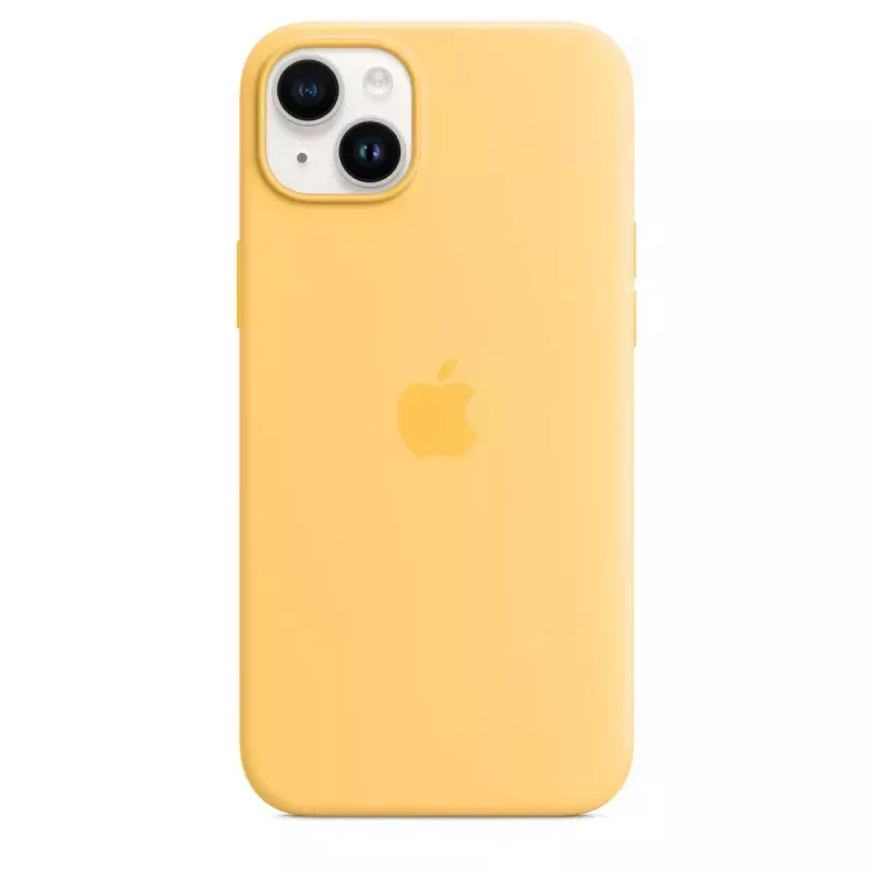 Silicone Case Apple iPhone 14 Plus MagSafe Sunglow Yellow