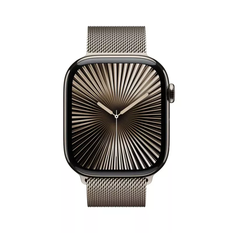 Smartwatch Apple Watch Series 10 GPS + Cellular 46mm Natural Titanium Case with Natural Milanese Loop - S/M