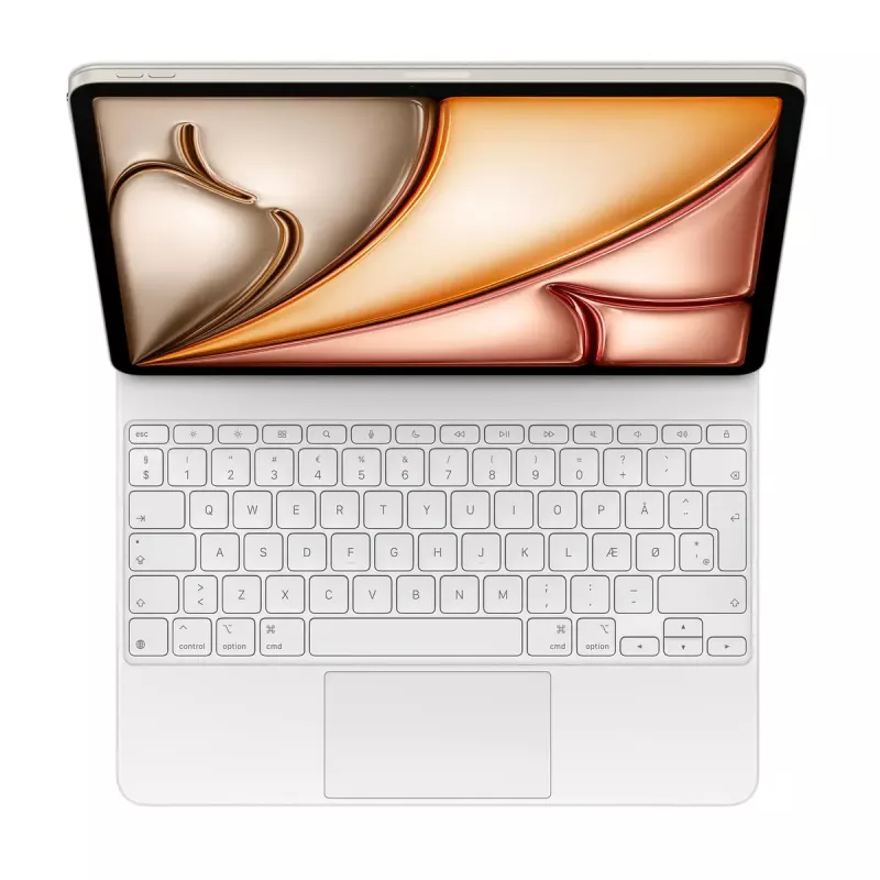 Apple Magic Keyboard QWERTY Danish White with Trackpad