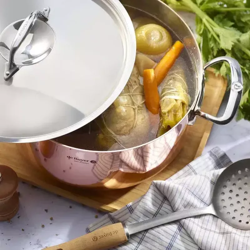 de Buyer Prima Matera Copper Pot 8 L Stainless Steel 27.9 cm