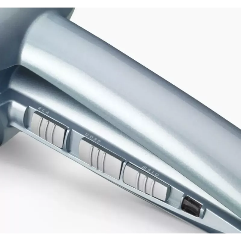 Hot air brush BABYLISS C1700E Hydro-Fusion — 3 heat levels, ceramic, blue, 2.8 m cord