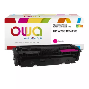 Toner OWA Armor compatible with HP W2033X 415X 6000st 1000 pages red/magenta