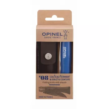 Slip joint knife Opinel N°08 Camper/scout Blue Blade length 8.5 cm