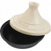 Cast iron tajine Staub 20 cm round cream, model 40509-394