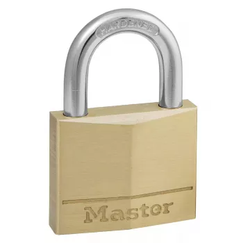 Padlock MASTER LOCK 40mm solid brass body key lock keyed to differ
