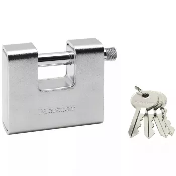Padlock MASTER LOCK 680EURD 80mm hardened steel shrouded shackle