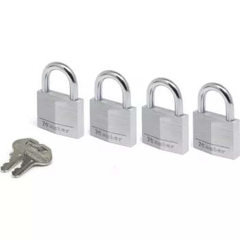 Padlock MASTERLOCK 9140EURQNOP 40 mm — set of 4 brass body combination padlocks