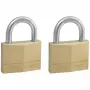 Padlock MASTERLOCK 50 mm solid brass body, 2-pack, cylindrical shackle