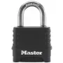 Padlock MASTER LOCK M178EURD 57mm wide Excell zinc body set-your-own combination black