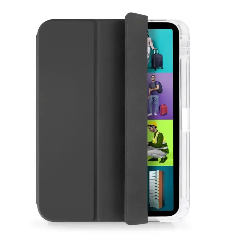 Tablet flip case Port Designs 201350 for iPad 10.9 inch (27.7 cm) PET, 3 stand modes, Black/Transparent