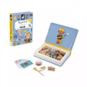 JANOD Magnetibook Jobs Recommended age 3 to 6 years Cardboard Blue