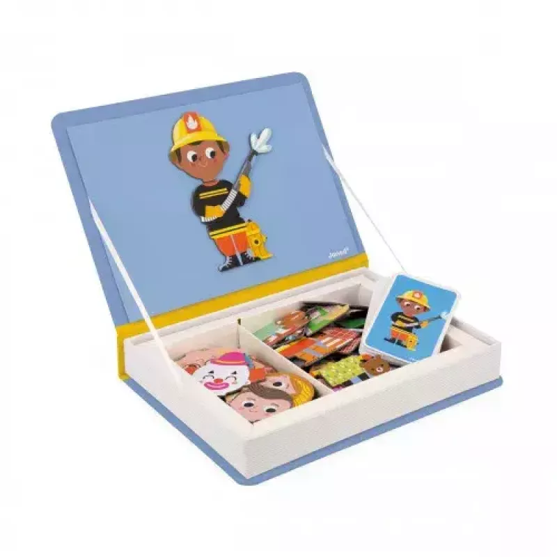 JANOD Magnetibook Jobs Recommended age 3 to 6 years Cardboard Blue