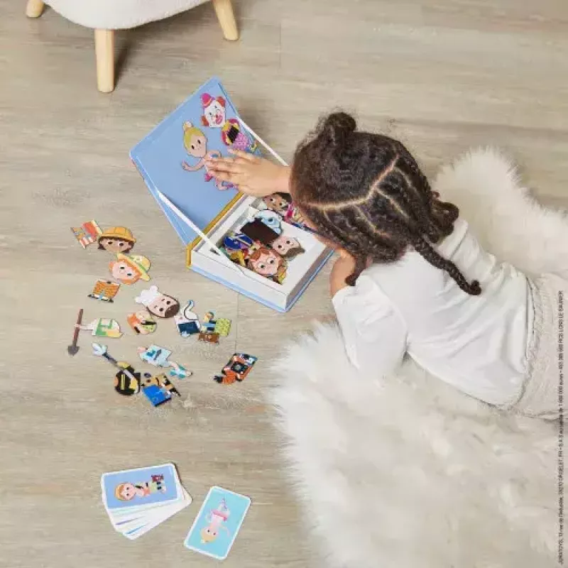 JANOD Magnetibook Jobs Recommended age 3 to 6 years Cardboard Blue