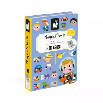 JANOD Magnetibook Jobs Recommended age 3 to 6 years Cardboard Blue