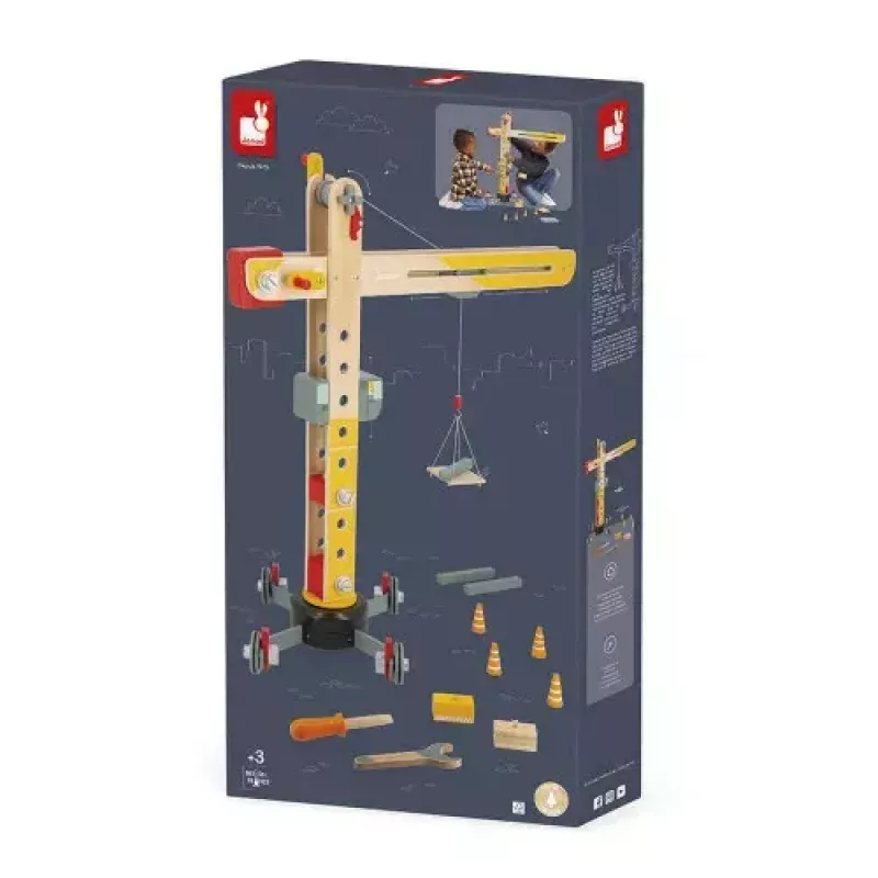 JANOD Large Crane Multicolour Beech Wood 3-8 Years