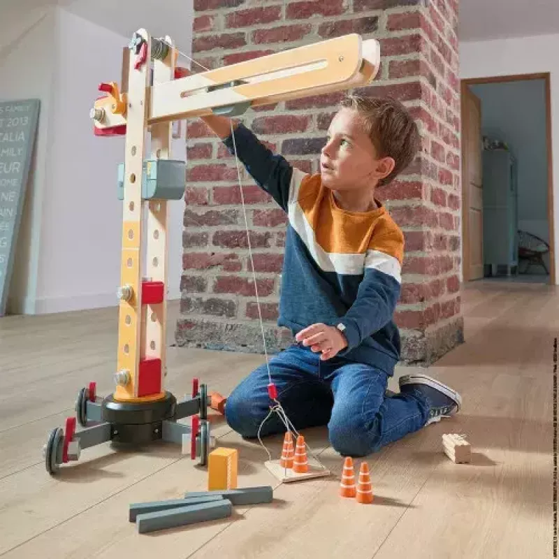 JANOD Large Crane Multicolour Beech Wood 3-8 Years