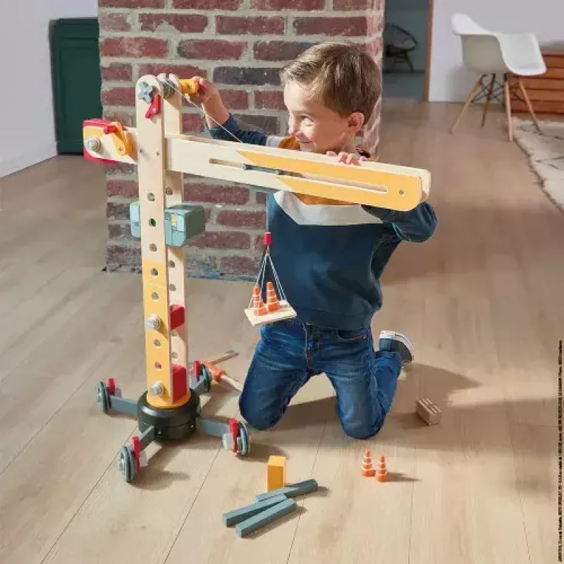 JANOD Large Crane Multicolour Beech Wood 3-8 Years