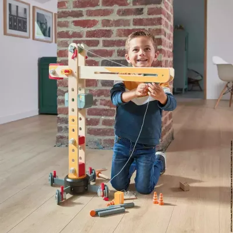 JANOD Large Crane Multicolour Beech Wood 3-8 Years