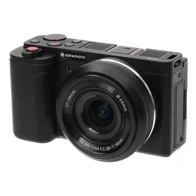 Compact camera AgfaPhoto Realishot C110 — 24 MP, 1/3.06 inch CMOS, 3x optical zoom, 4K, Wi‑Fi, 2.8 inch touchscreen, black
