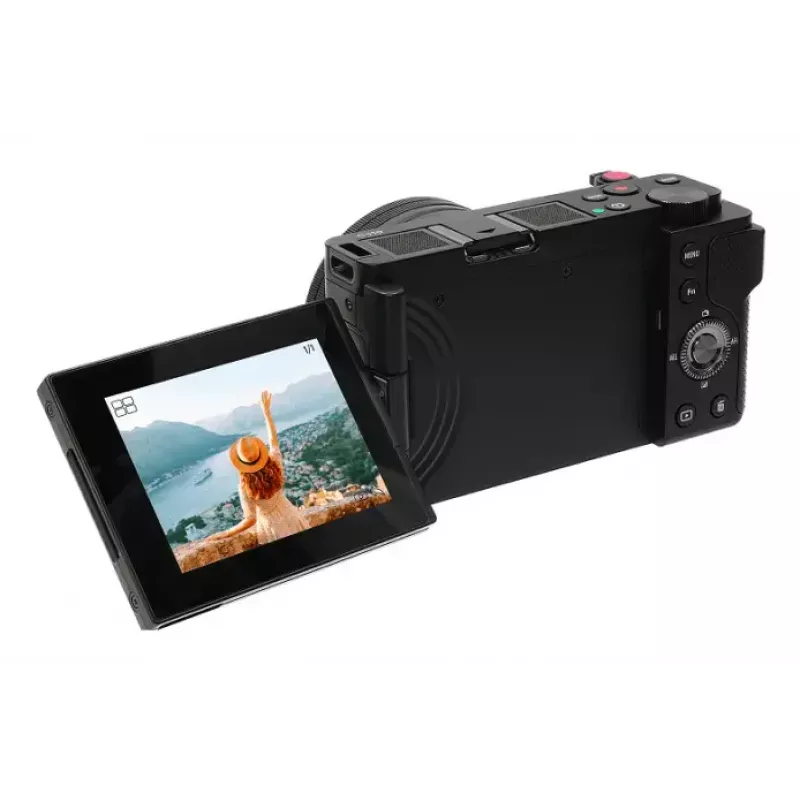 Compact camera AgfaPhoto Realishot C110 — 24 MP, 1/3.06 inch CMOS, 3x optical zoom, 4K, Wi‑Fi, 2.8 inch touchscreen, black