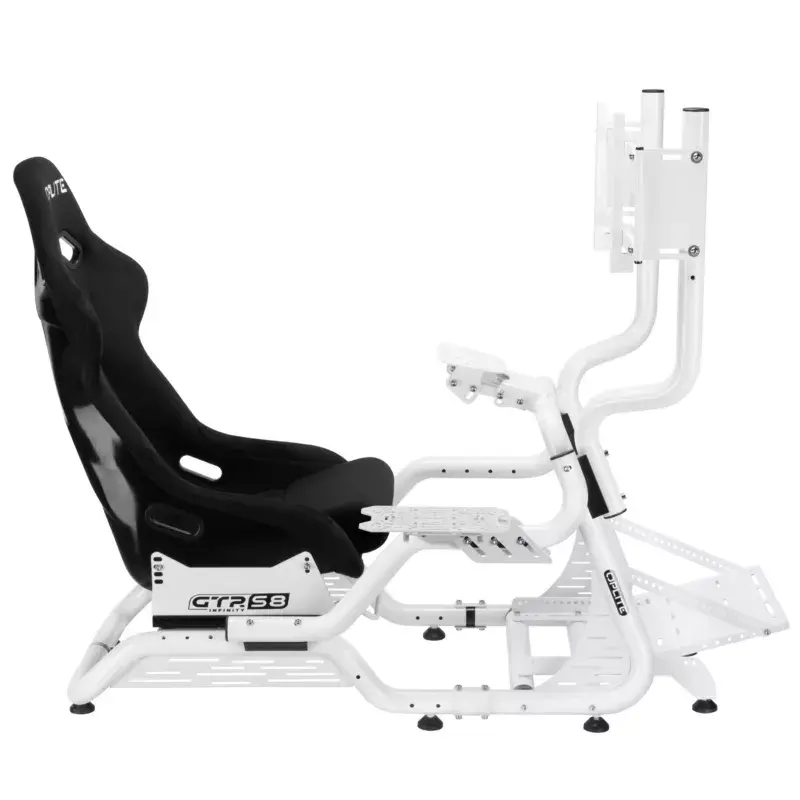 Flight/racing simulator monitor stand Oplite OP-SMS-GTRW White 40 inch