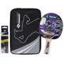 Table tennis racket Donic Schildkröt Legends 800 — Black/Wood, wooden handle, 1 pc