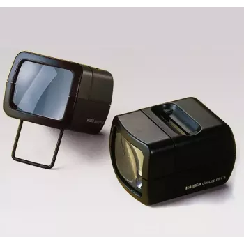 Slide projector KAISER 2010 — compact 3× magnification, 75×105×60 mm, 1.5 V battery