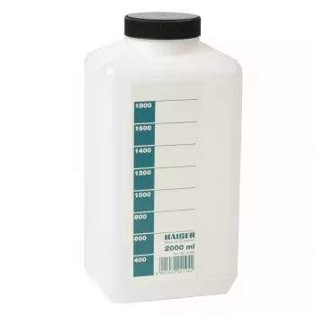 Darkroom chemical storage bottle Kaiser Fototechnik 4194 — 2000 ml white polyethylene