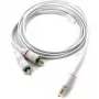 RCA audio cable Inakustik 3m 2 x RCA 3.5mm White