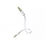 Audio cable inakustik 003101005 3.5mm male–male, copper, gold-plated contacts, magnetically shielded, 0.5 m, white