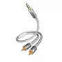 Audio cable Inakustik 004100015 1.5m 3.5mm 2 x RCA White